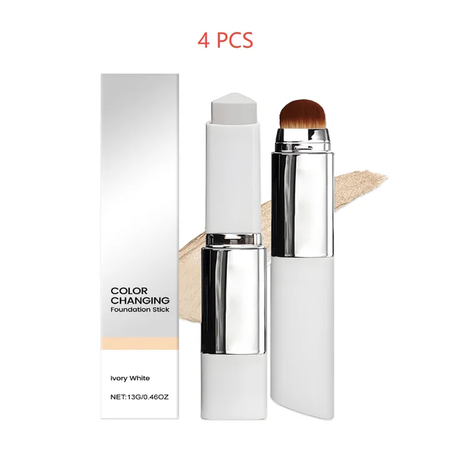 Clear And Non stuck Powder Daily External Foundation Ivory White 4Pcs - Shop at LoveMi