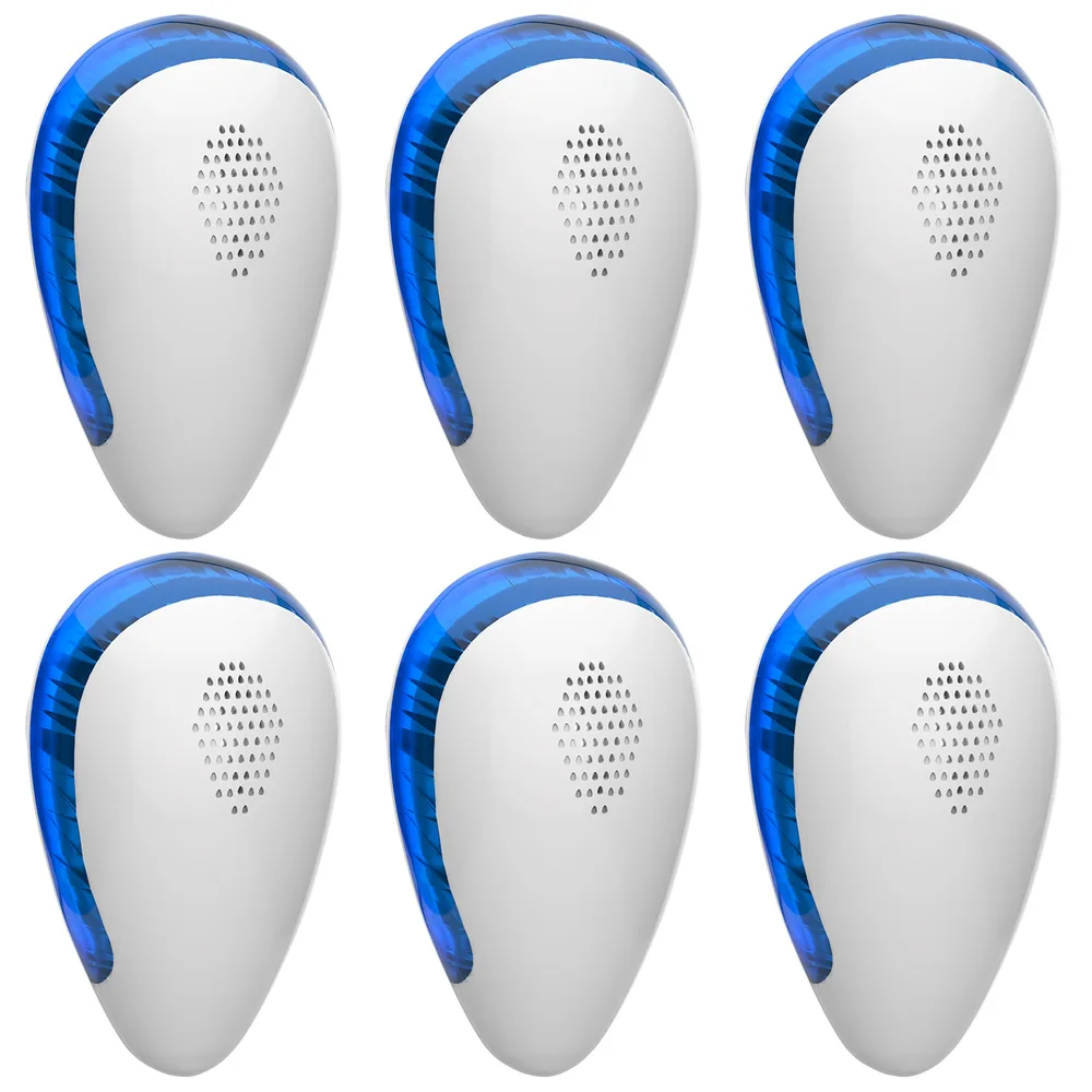 6 Pack Ultrasonic Pest Repeller Indoor Plug In Bug Repellent Mosquito Spider Ant Roaches Mice Control For Bedroom Garage Warehouse Office - 6Pack - View 1