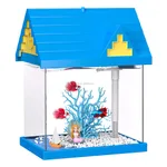 FREESEA 2-gallon Acrylic Fresh-keeping Fish Tank, Equipped With Filtration And Lighting, Suitable For Shrimp, Jellyfish, And Goldfish, Ideal For Ch...