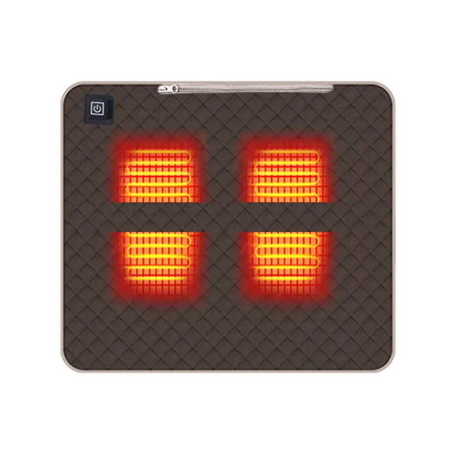 Graphene Heating Pad, 5V USB Portable Heating Cushion For Office Chair, Car Seat, Outdoor Use Brown - Shop at LoveMi