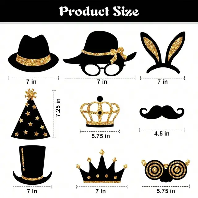 Party Photo Booth Props W13627250 - Shop at LoveMi