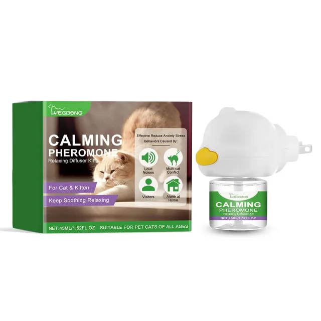 Yegebang Cat Emotional Care Set Pet Cat Soothing Calm Estrus Irritability Mood Noise Reduction Care 1Pcs - Shop at LoveMi