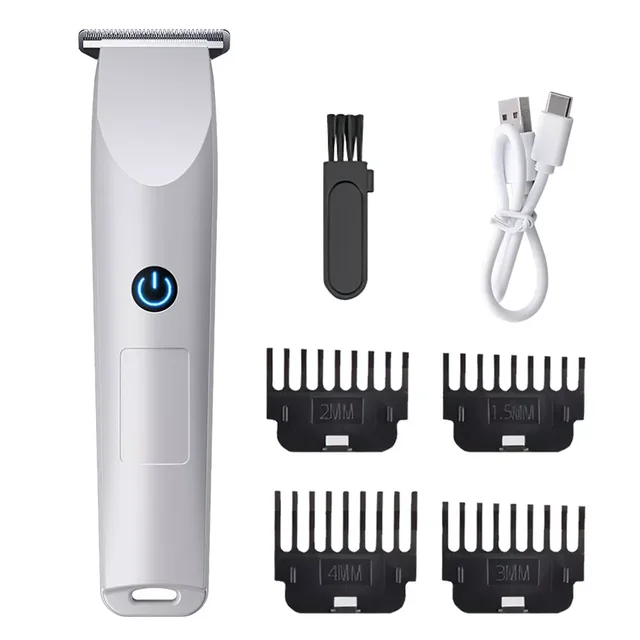 Men's Electric Beard Shaver Trimmer Razor Rechargeable Hair Clipper Shaving Machine USB Rechargeable White - Shop at LoveMi