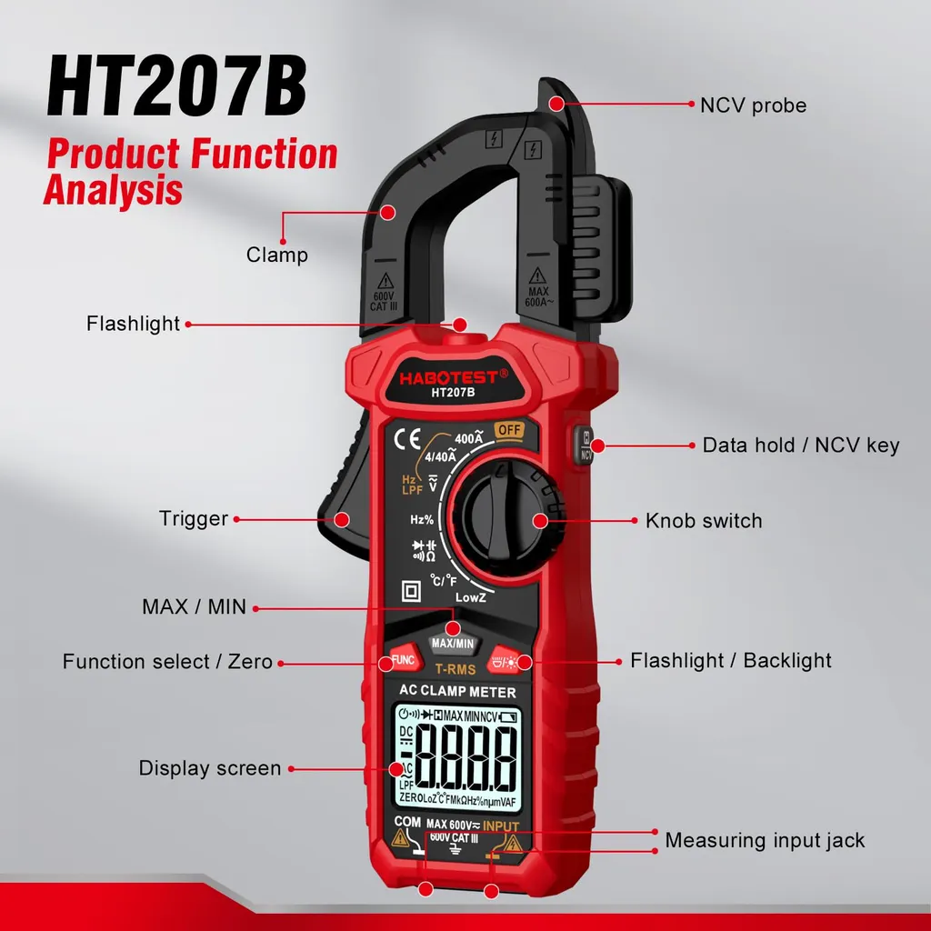 Clamp-on Multimeter - Yb196