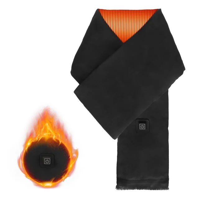 Electric Heated Winter Scarf USB Heating Neck Wrap Unisex Heated Neck Shawl Soft Warm Scarves With 3 Heating Modes For Outdoor Cycling Skiing Skati... Black - Shop at LoveMi