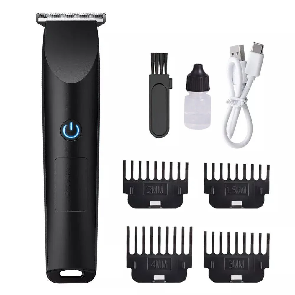 Men's Shaver Electric Beard Shaver Trimmer Razor Rechargeable Hair Clipper Shaving Machine USB Rechargeable - Black