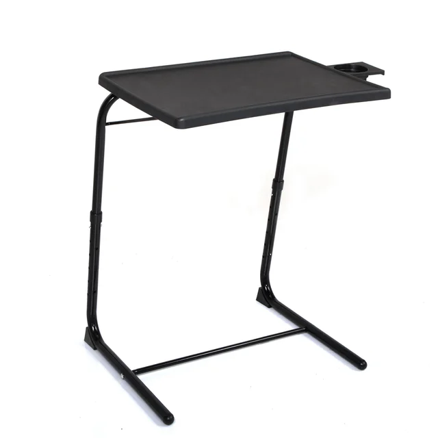Portable Adjustable Computer Desk With Height & Angle Adjustment Black Black - Shop at LoveMi