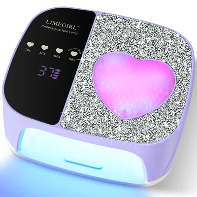 UV LED Nail Lamp Kit For Gel Polish Professional Fast Curing Dryer Light Set With 4 Timer Settings Cordless Rechargeable Nail Art Cure Machine For ... Purple - Shop at LoveMi