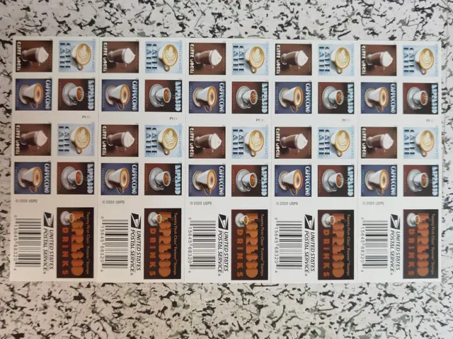 First Class Rate U.S. STAMPS Espresso Drinks 1 0 W12329264 - Shop at LoveMi