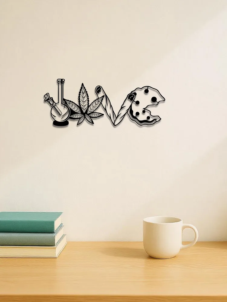 LOVE Metal Letter Wall Pendant Versatile Decor For Living Room, Bedroom Look At The Picture - Shop at LoveMi