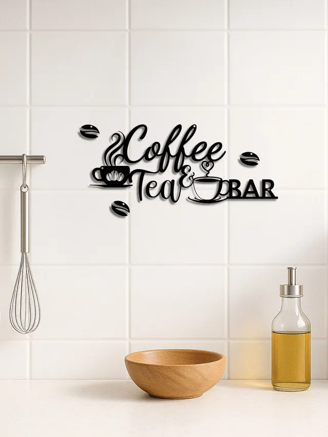 Vintage Metal Coffee Bar Sign,Rustic Wall Hanging Decor For Kitchen,Bathroom Look At The Picture - Shop at LoveMi
