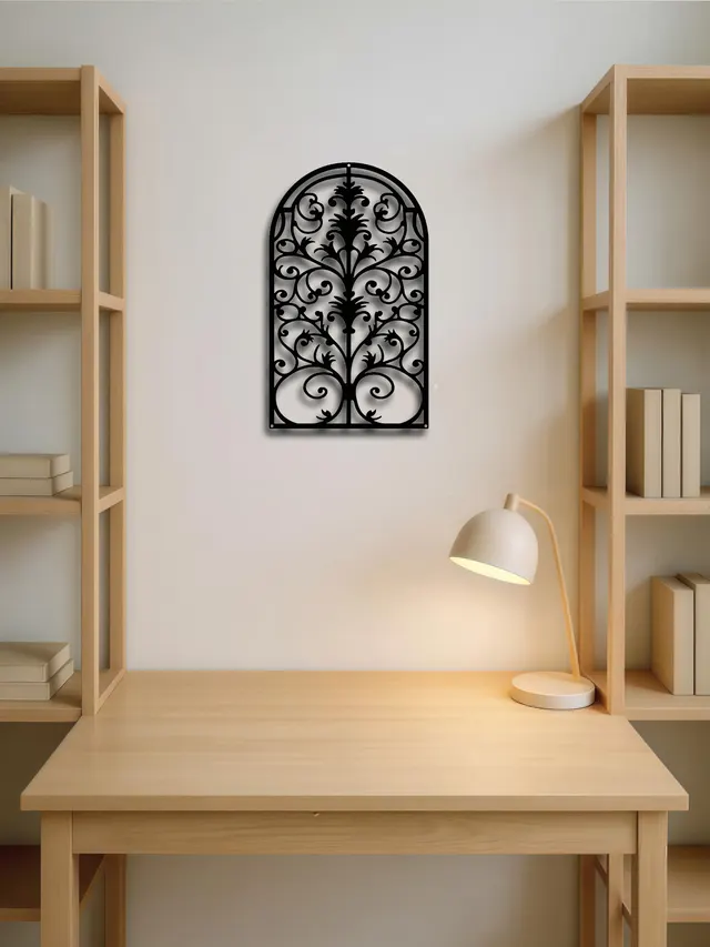 Vintage Ornate Metal Window Frame Wall Decor,Rustic Baroque Gothic Wall Art Look At The Picture - Shop at LoveMi