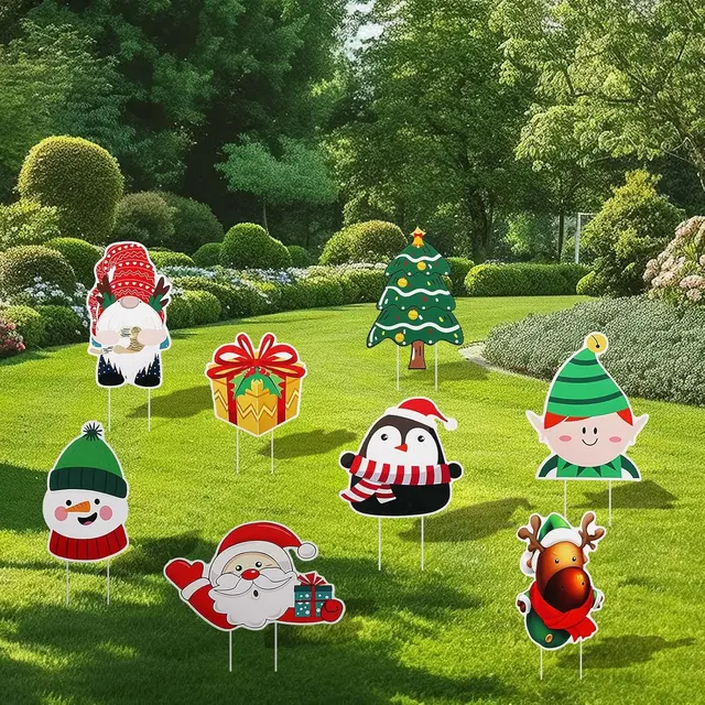 Christmas Garden Signs Set Of 8 W13311814 - Shop at LoveMi