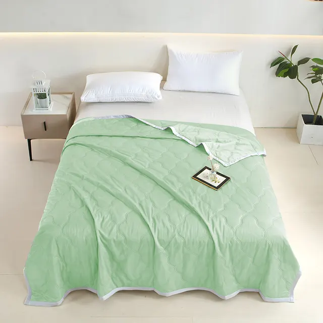 Innovative Soundwave Design Ultra Soft Thin Quilt, Cozy & Breathable All Season Reversible Comforter For Hot Sleepers, Ideal Lightweight Bedding Fo... 100X150Cm - Shop at LoveMi