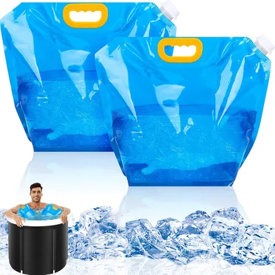2 Packs Ice Bath Bags, Large Capacity Bathtub Water Bag For Home Cold Plunge Accessories For Cold Water Plunge Tub Portable Ice Bath Bag 10L Cleara... W13667810 - Shop at LoveMi