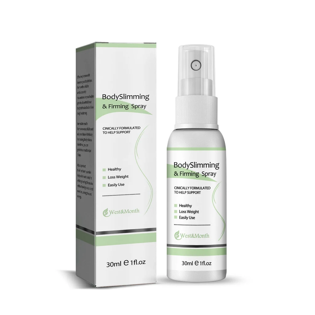 West&Month Body Slimming & Firming Spray, Slimming Body Firming Tummy And Arms Light Body And Body Massage Lotion - 30Ml
