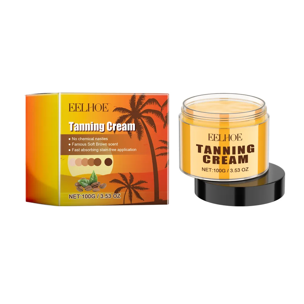EELHOE Tanning Cream, Quick Tan Natural Comfort Tan Non Greasy Moisturizer 100G - Shop at LoveMi