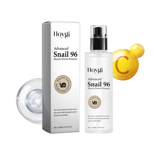 Hoygi Snail Mucin Serum Hydrating, Moisturizing, Clear, Radiant, Radiant And Rough Essence 100Ml - Shop at LoveMi