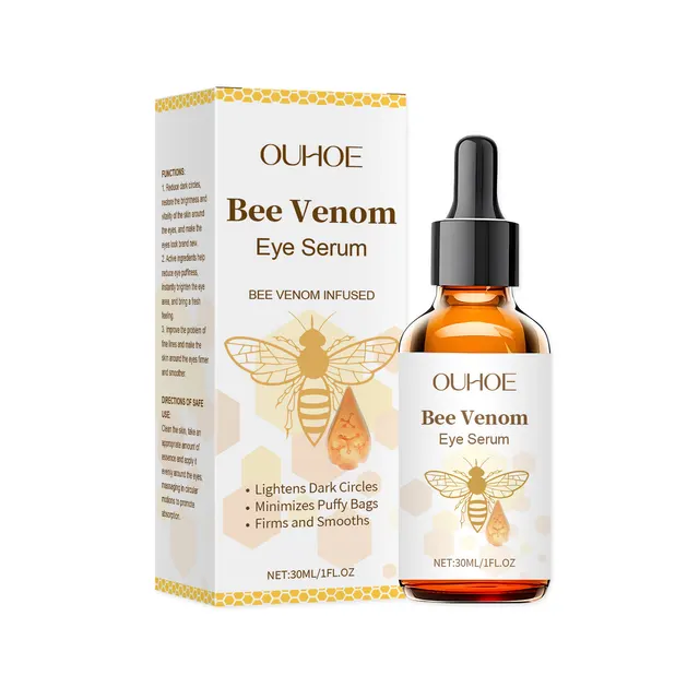 OUHOE Bee Venom Eye Serum, Gently Moisturizes And Protects Skin Eye Daily Care Serum 30Ml - Shop at LoveMi