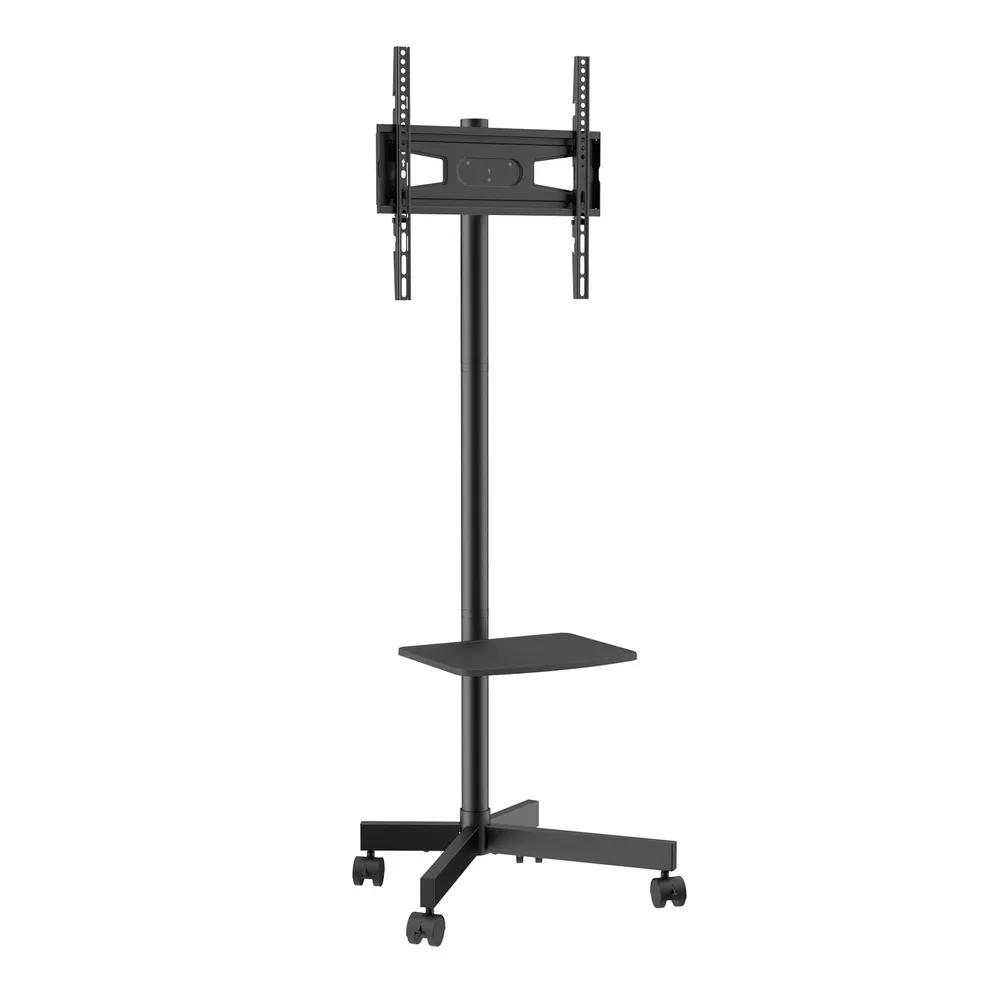 Mobile TV Stand, Mobile TV Cart For 23 To 60 Inch TVs, Height Adjustable Portable TV Stand With Wheels, With A Tray For Audio-Visual Devices, Rolli... - View 1