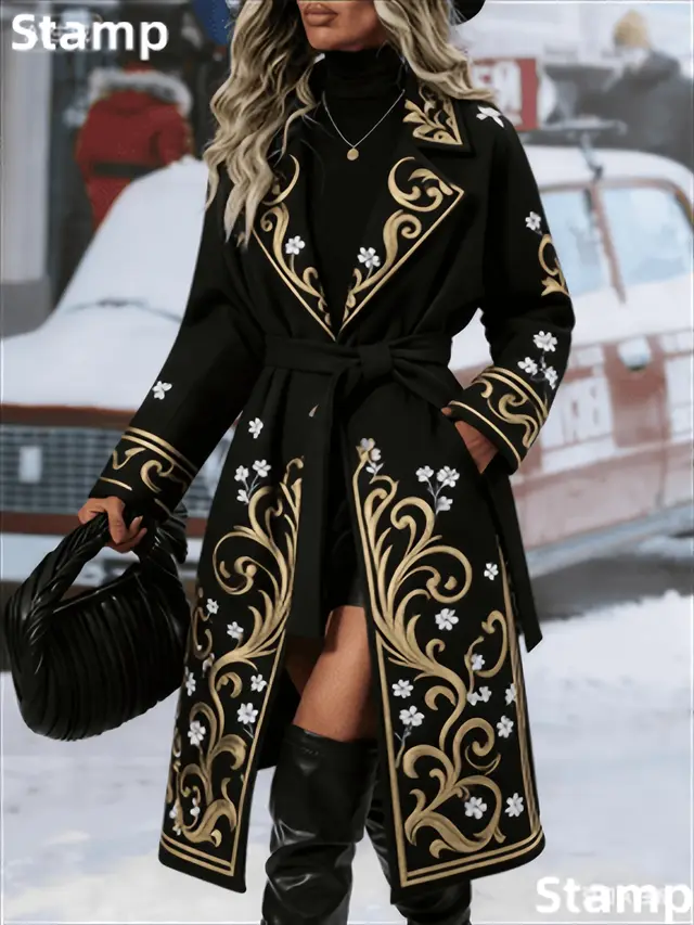 Fashionable Casual Long Coat Black5 - Shop at LoveMi