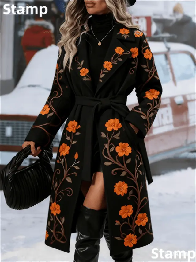 Fashionable Casual Long Coat Black8 - Shop at LoveMi