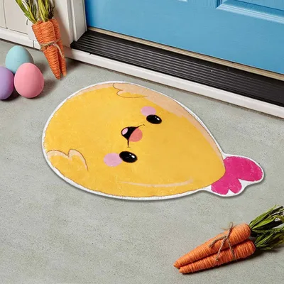 Easter Eggs Shape Chicks Pattern Non Slip Bath Mat W13471066 - Shop at LoveMi
