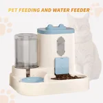 Fully Automatic 2in1 Cat Food Dispenser - Integrated Water And Food Feeding System - Cute Water Dispenser - Bule