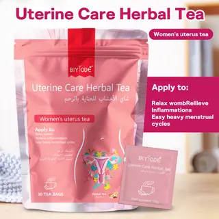 Uterine Care Herbal Tea Herbal Supplement Women's Herbal Wellness Tea Daily Nourishment Balance Support GMP COA HALAL - Tea
