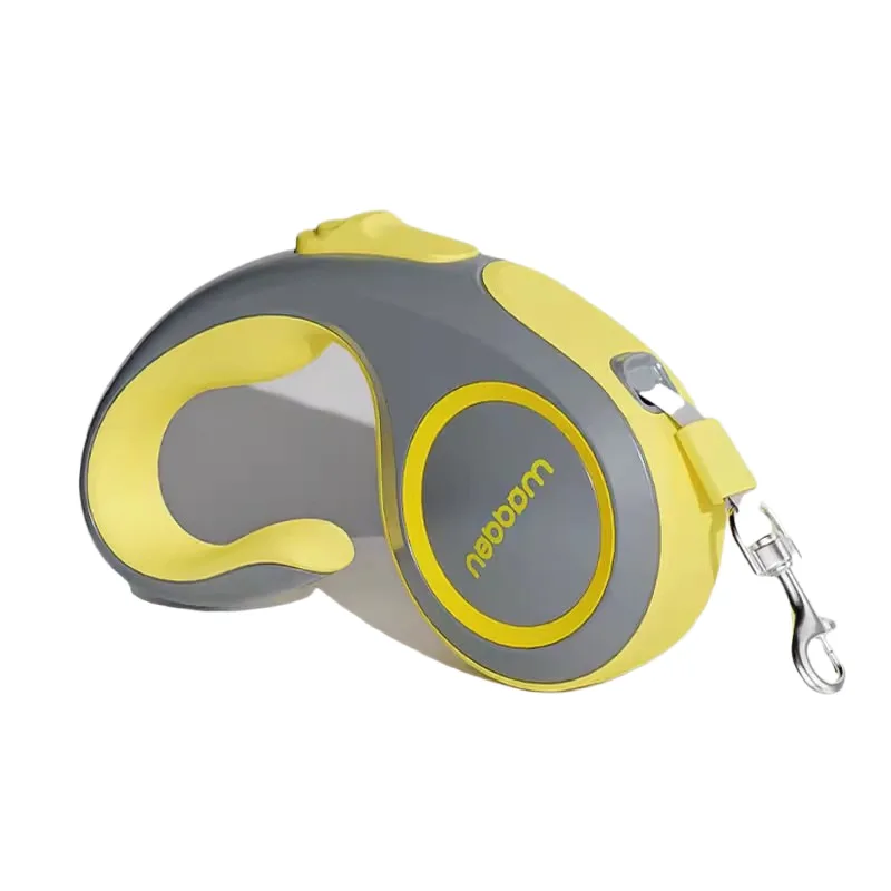 Pet Dog Teddy Automatic Telescopic Leash, Cat And Dog Leash, 3m Outdoor Dog Walking Leash - Yellow