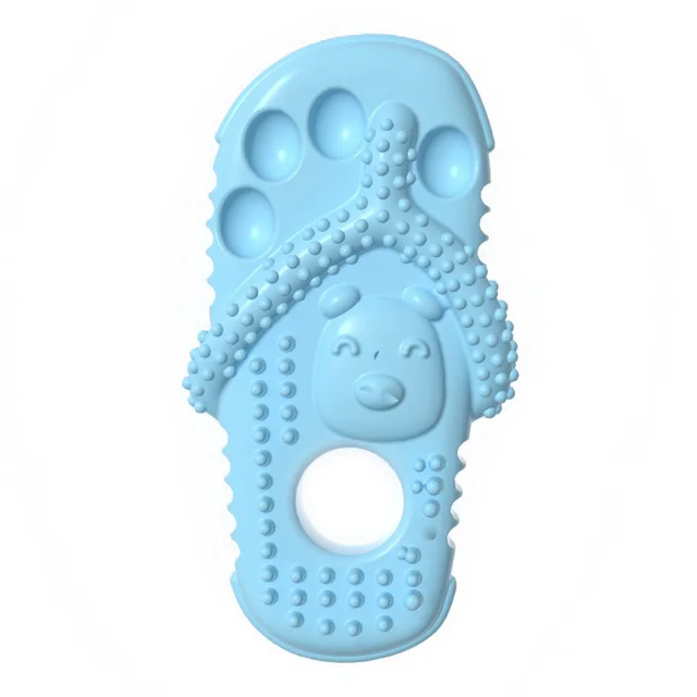 Pet Dog Chewing Toys, Slippers, Teething Toys For Puppies, Durable Rubber Shoes And Slippers, Cleaning Teeth And Protecting Oral Health Blue - Shop at LoveMi