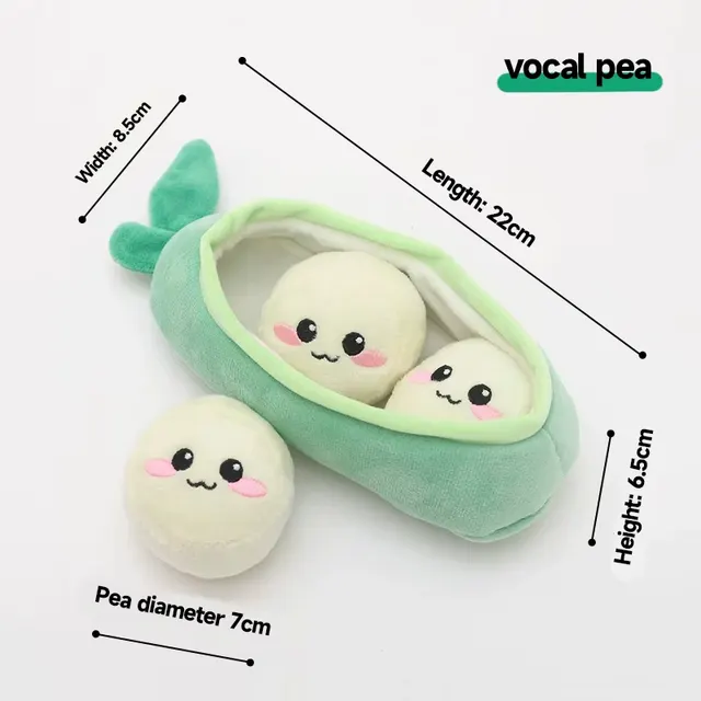 Interactive Squeaky Dog Toys For Puppies Boredom Buster Chew Toys For Corgi & Small Breeds, Durable Enrichment Sniffing Pea - Shop at LoveMi