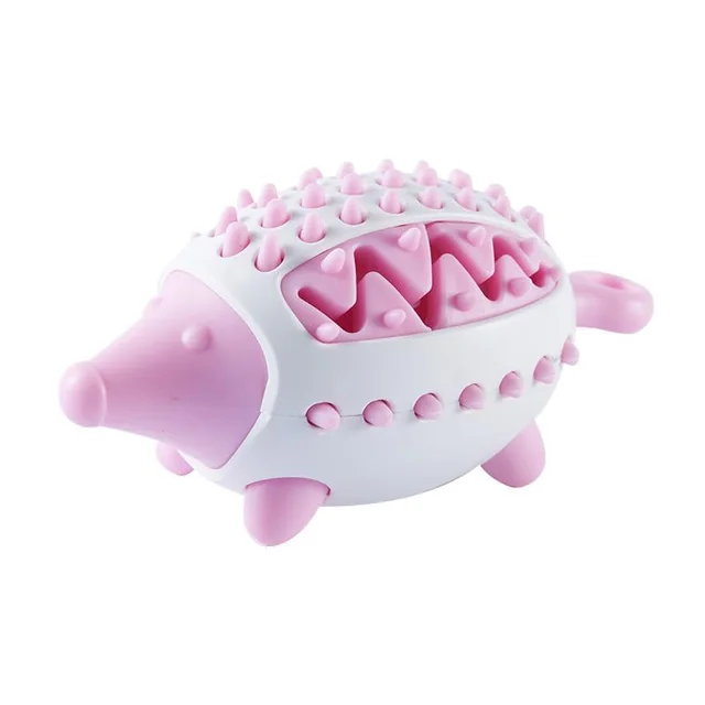 Dog Treat Interactive Chew Toy For Puppies Food Leaking Design Teeth Grinding Cleaning Engaging Plaything For Dogs Encourages Healthy Eating And We... Pink - Shop at LoveMi