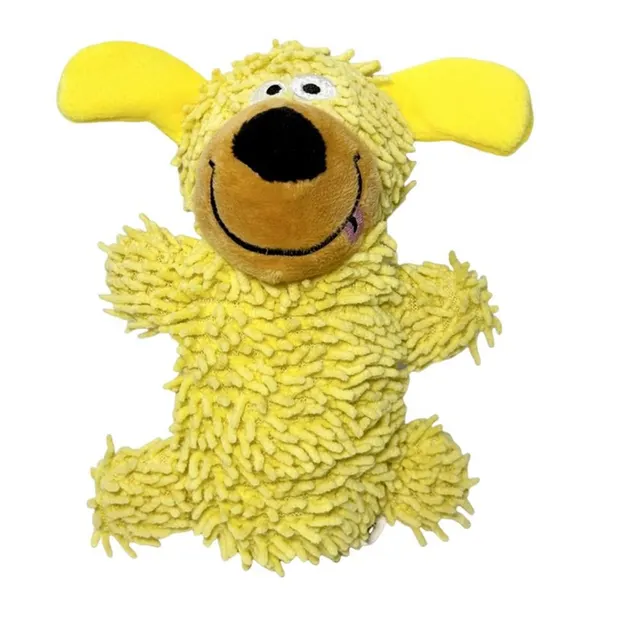 Squeaky Toys For Dogs Plush Puppy Squeaky Toys For Small Dogs Soft Doll Puppy Accessories For Medium Large Breed Teething Yellow - Shop at LoveMi