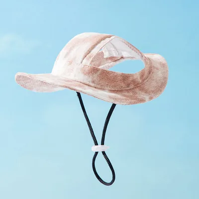 Pet Hats With Ear Holes Adjustable Puppy Dog Cap Hat For Small Medium Dogs Pug Mascotas Accessories Costume Orange - Shop at LoveMi