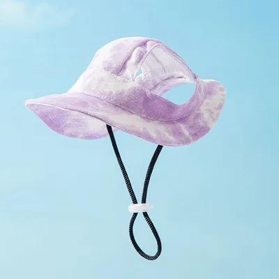 Pet Hats With Ear Holes Adjustable Puppy Dog Cap Hat For Small Medium Dogs Pug Mascotas Accessories Costume Purple - Shop at LoveMi