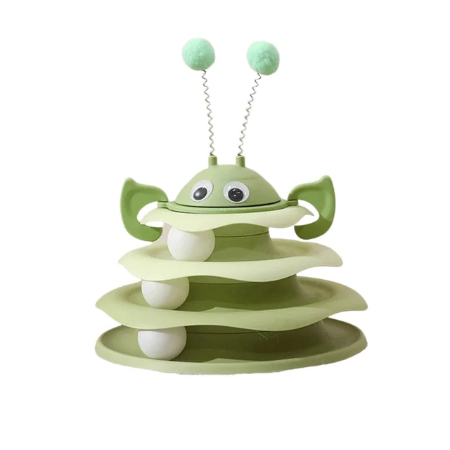 Cat Toys, Little Bees, Unbreakable Dolls, Cat Turntable Balls, Kittens, Kittens, Self entertainment And Boredom, Pet Cat Toys, Cat Toys And Supplie... Green - Shop at LoveMi