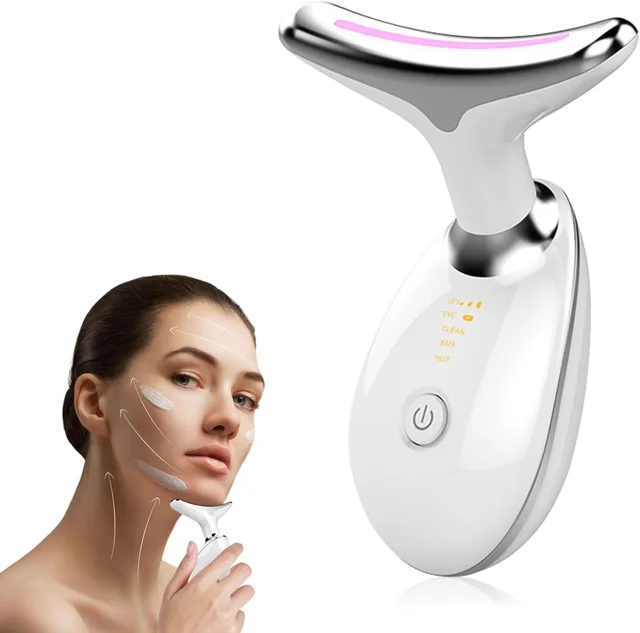 Neck Face Massager Face Sculpting Tool 3 Colour Modes And Vibration For Facial Massager For Double Chin W13535667 - Shop at LoveMi