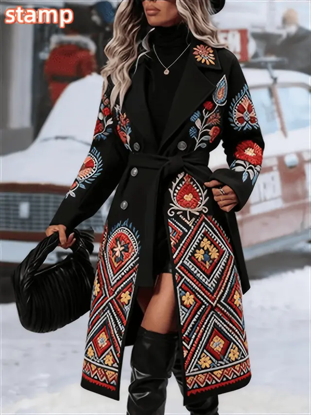 Fashionable Casual Long Coat Black2 - Shop at LoveMi