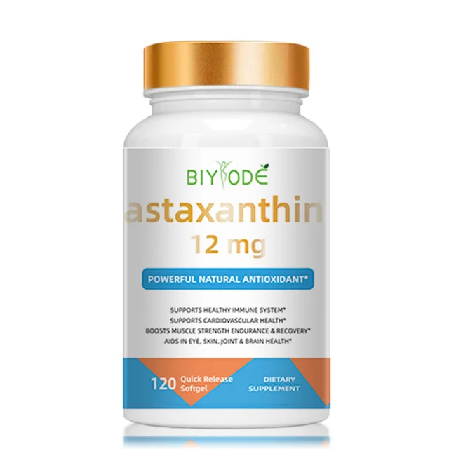 Astaxanthin Softgel Capsules Natural Dietary Supplement 5mg 10mg 25mg Available Original - Shop at LoveMi