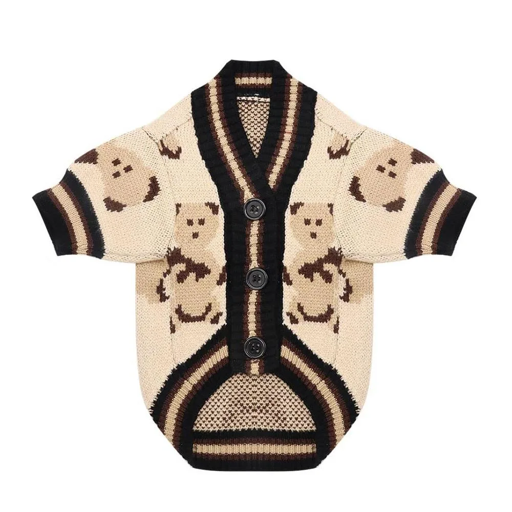 Dog Sweaters Are Cute Bear Pattern Dog Clothes For Puppies, Warm Dog Coats For Winter, Chihuahua Dog Clothing, And Lightweight Sweaters For Pet Cat... - View 1