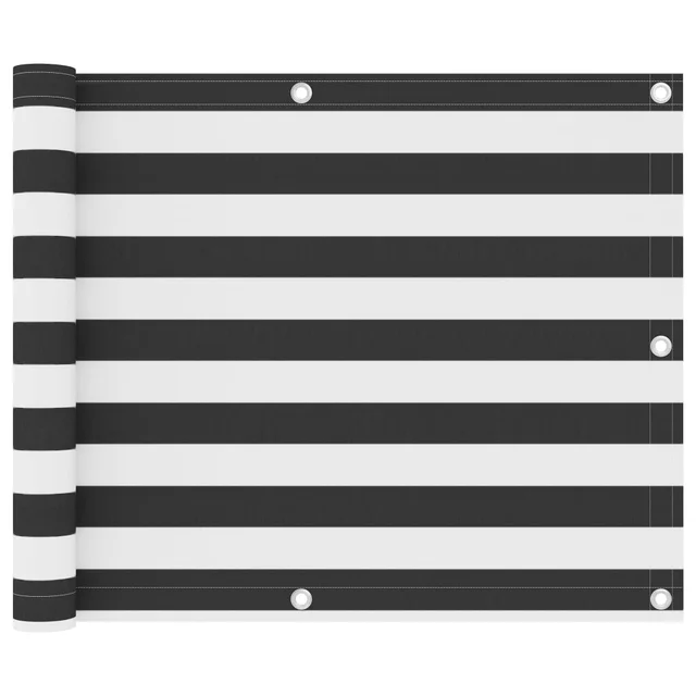 Balcony Privacy Screen Anthracite Oxford Fabric Balcony Privacy Screen Anthracite Oxford Fabric Anthracite And White - Shop at LoveMi
