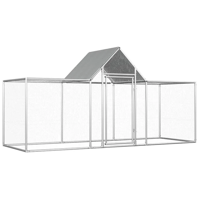 Chicken Coop 3x1x1.5 m Galvanized 3 X 1 X 1.5 M - Shop at LoveMi