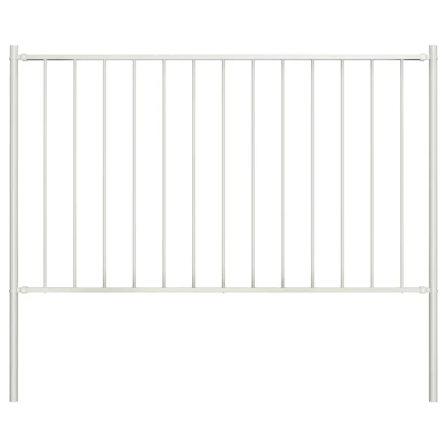 fence panel with posts, powder coated, 1.81 x 0.75 m White - Shop at LoveMi