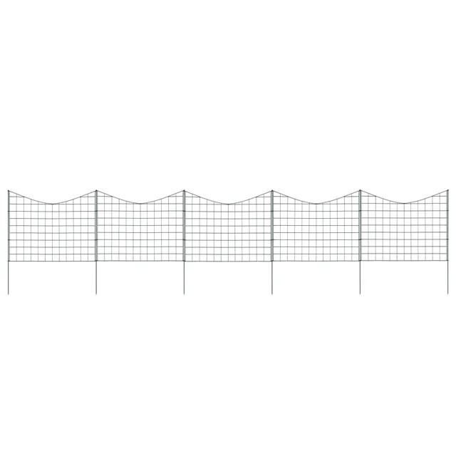 Garden Fence Set Convex 77, Garden Fence Set 77.5 X (52.5To64) Cm - Shop at LoveMi