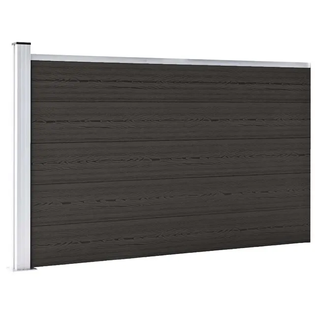 WPC fence panel, WPC garden fence, garden fence Black - Shop at LoveMi