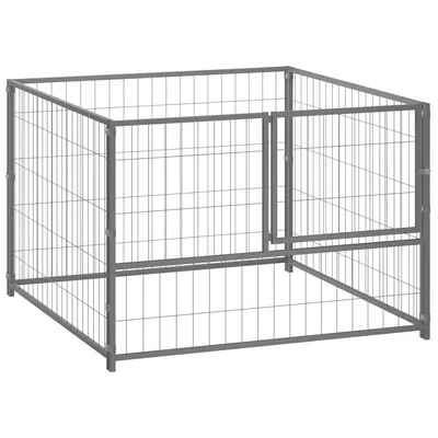 Dog Kennel Silver Silver - Shop at LoveMi