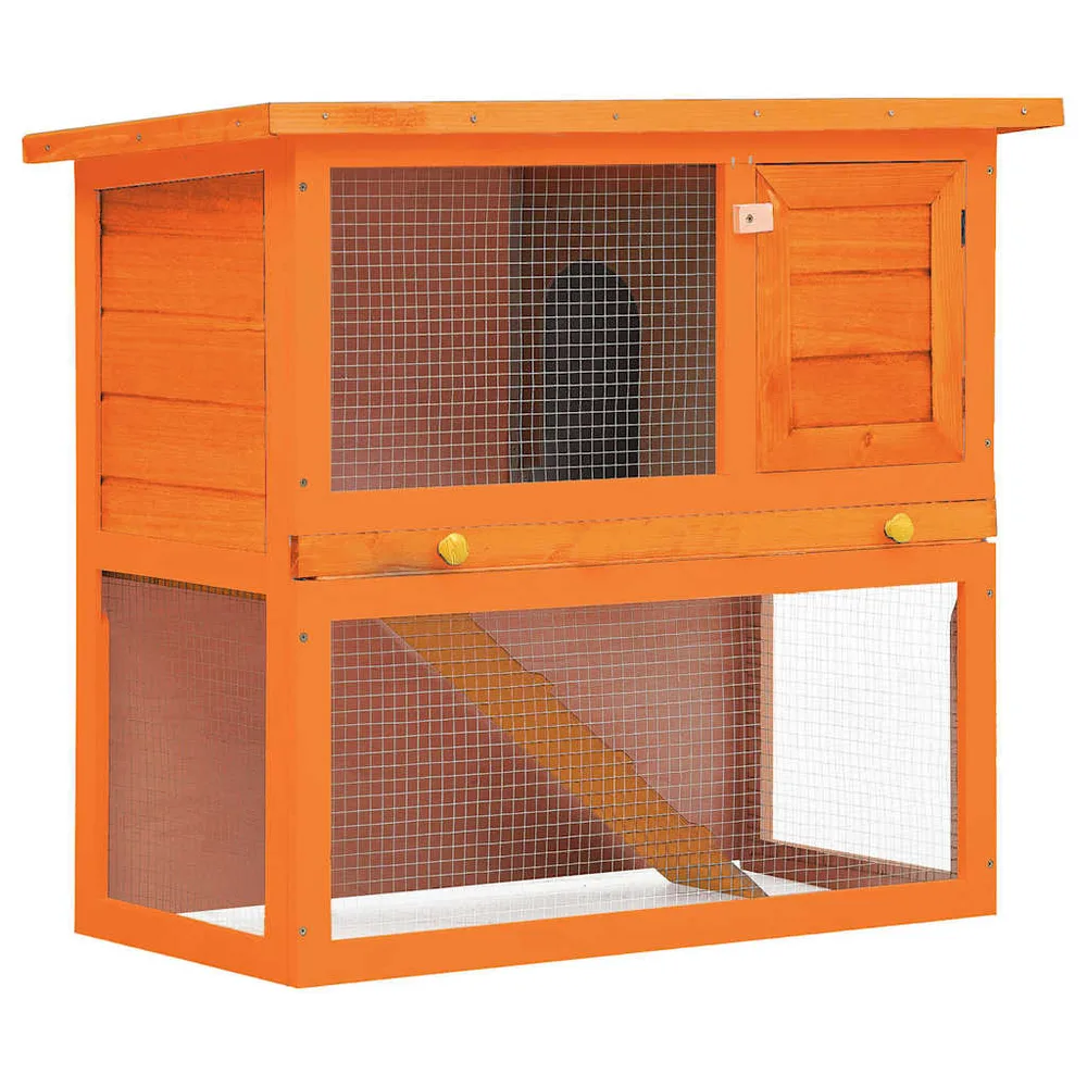 Rabbit hutch, small animal house, rabbit hutch with 1 door, rabbit hutch 1 - Brass