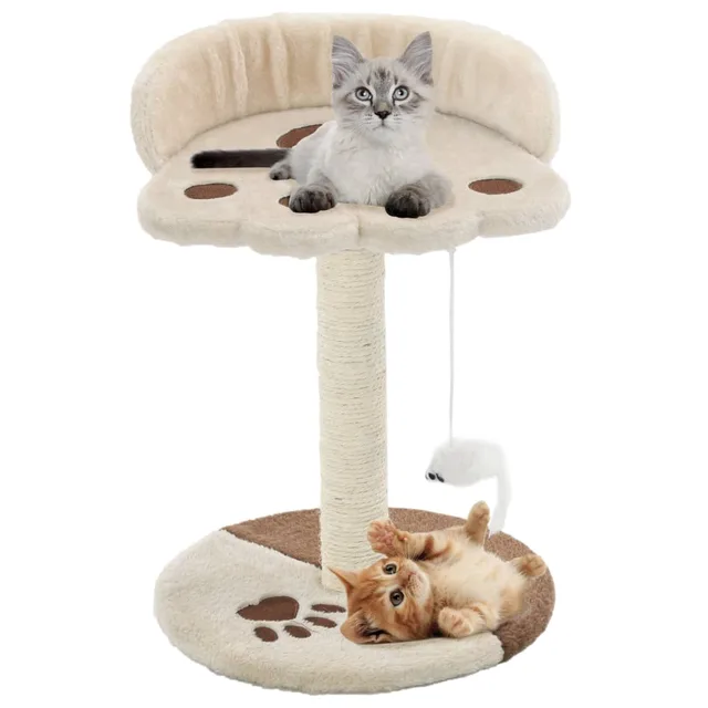 Sisal Cat Scratching Post 40 cm and Beige And Brown - Shop at LoveMi