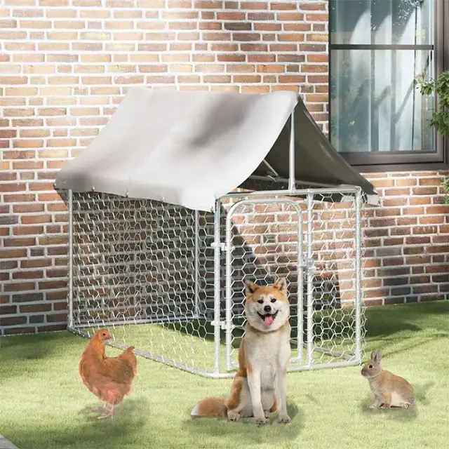 Outdoor Dog Kennel with Roof Outdoor Dog Kennel with 200 X 100 X 150 Cm - Shop at LoveMi